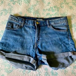 H&M Denim High Rise Shorts